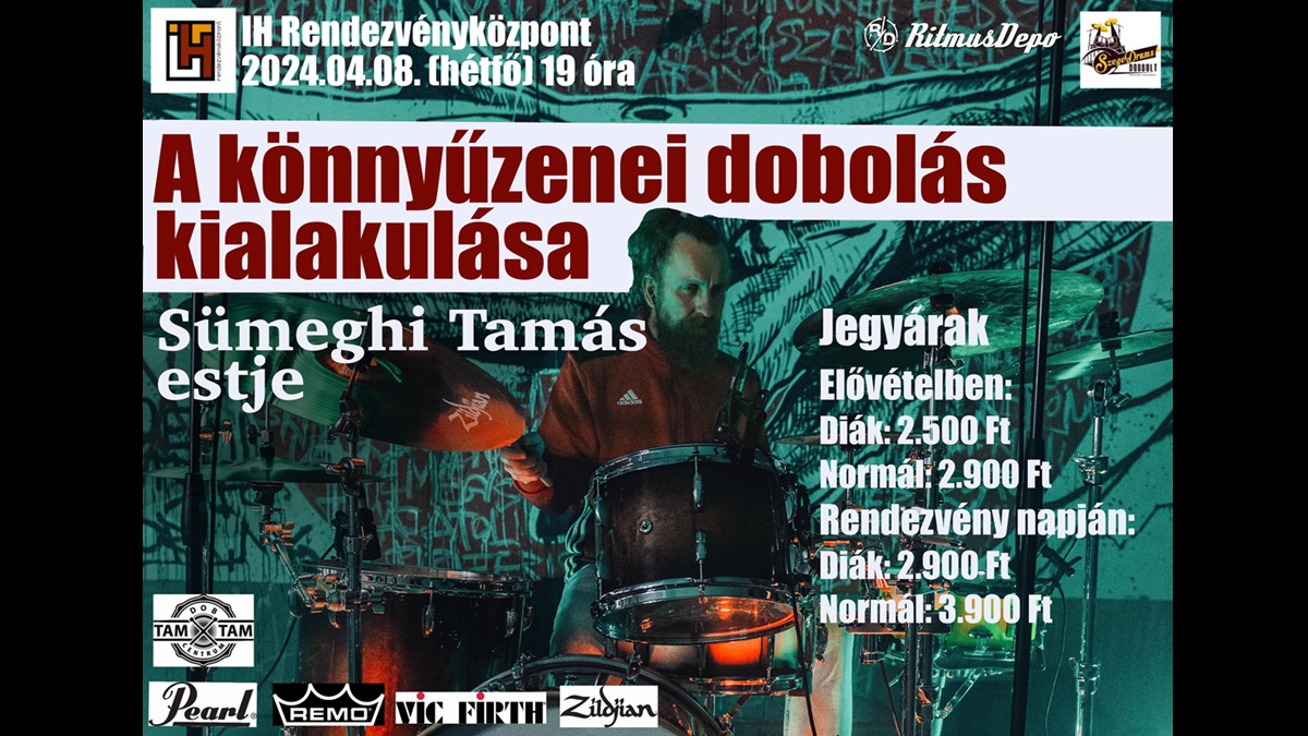 A könnyűzenei dobolás kialakulása - Sümeghi Tamás estje //IH Café