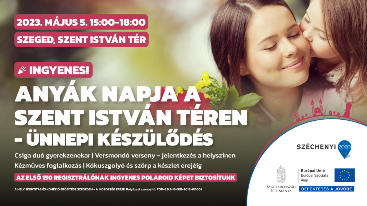 Anyák napja a Szent István téren - ünnepi készülődés