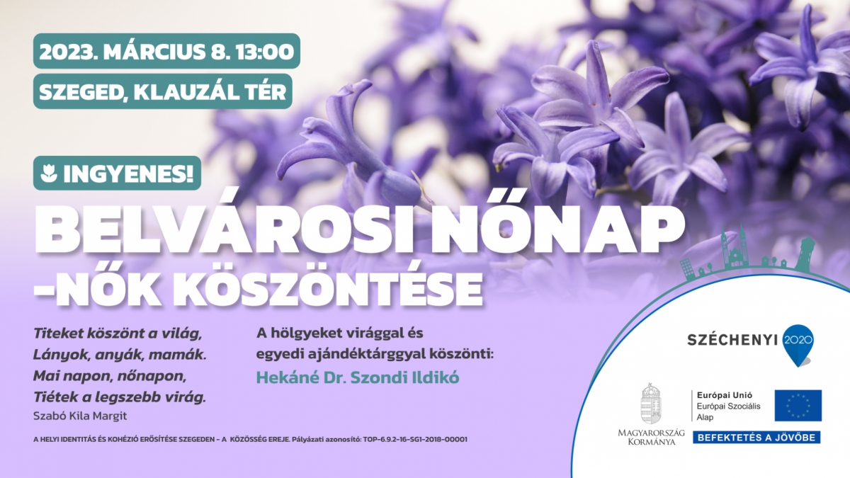 Belvárosi nőnap - Nők köszöntése