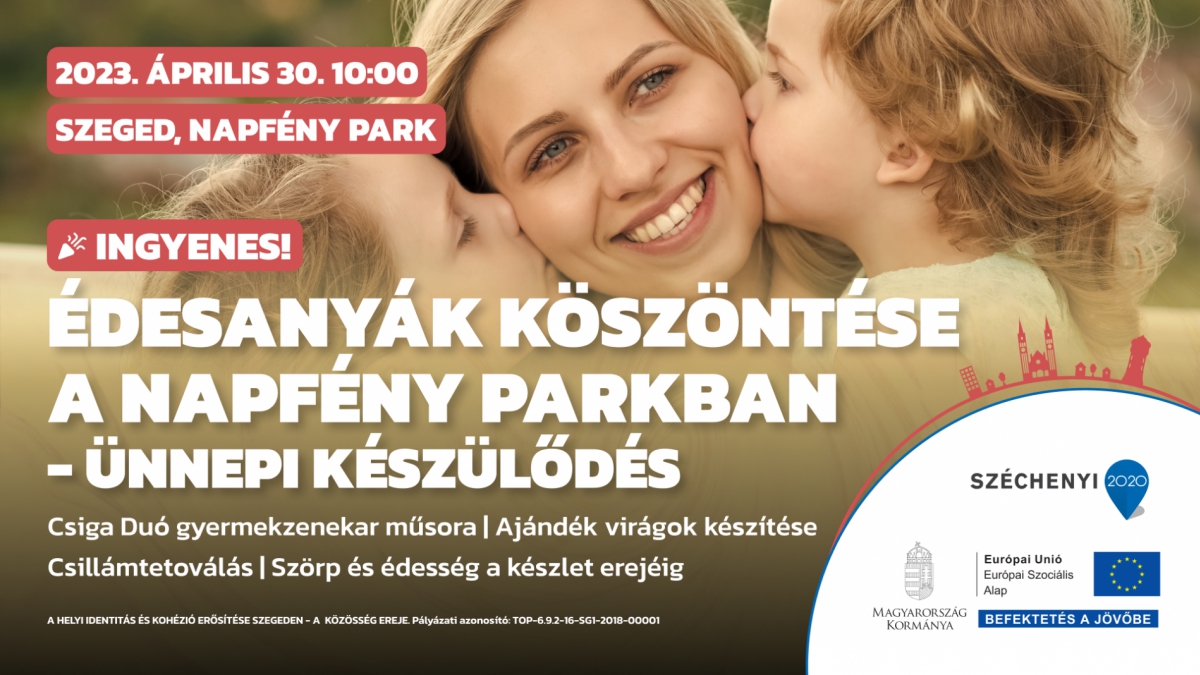 Édesanyák köszöntése a Napfény parkban – ünnepi készülődés