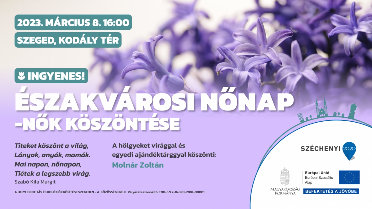 Északvárosi nőnap - nők köszöntése