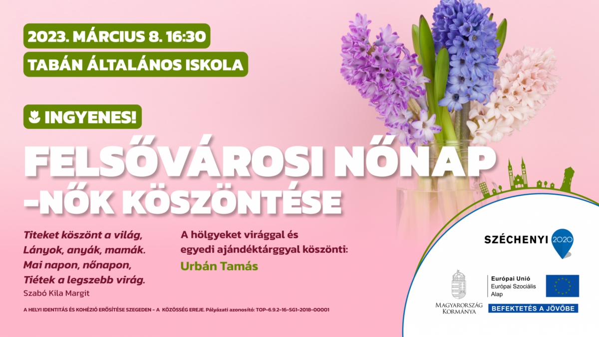 Felsővárosi nőnap - nők köszöntése