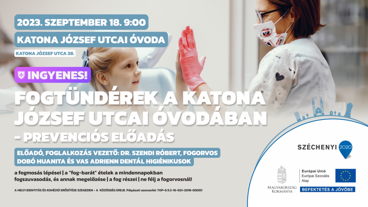 Fogtündérek a Katona József utcai óvodában – prevenciós előadás