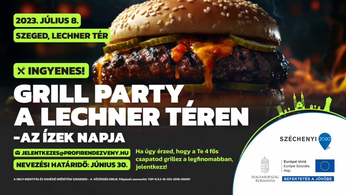 Grill party a Lechner téren - az ízek napja