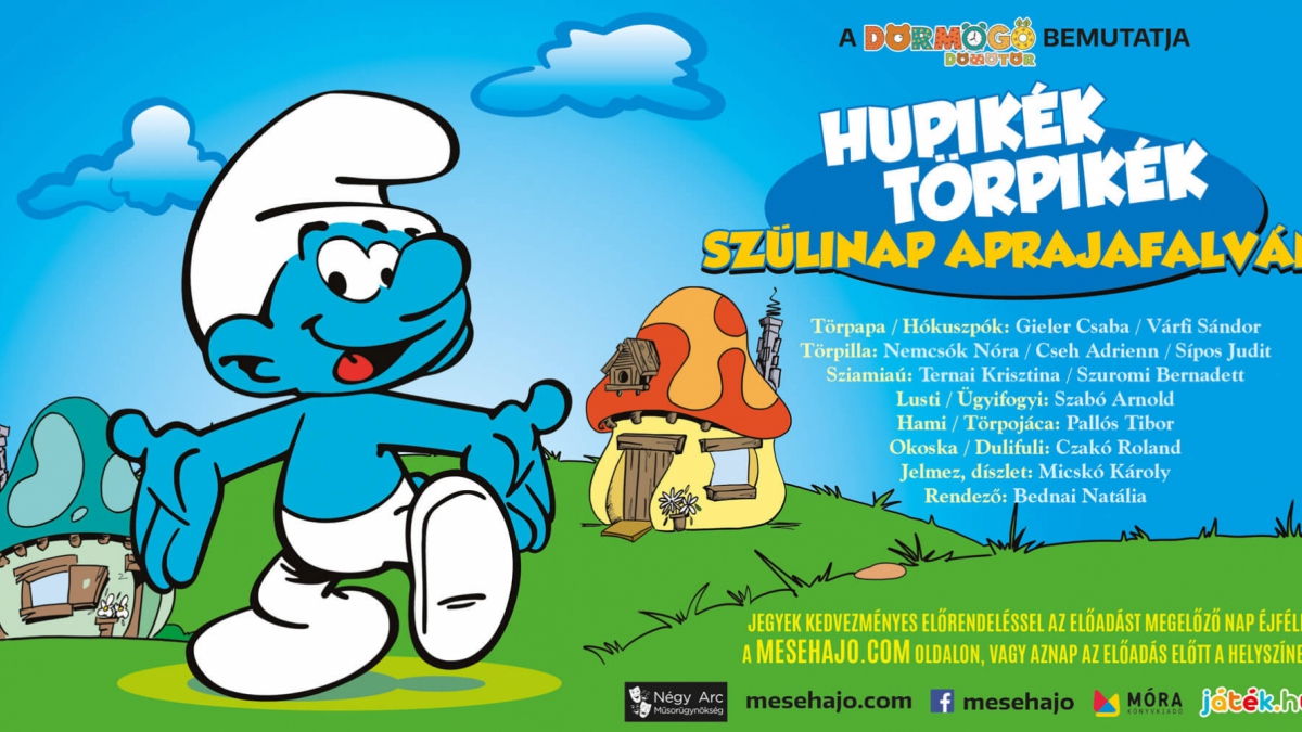 Hupikék Törpikék Szülinap Aprajafalván