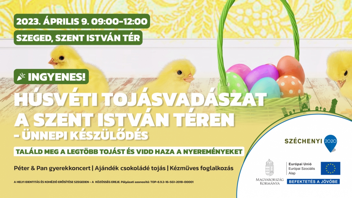 Húsvéti tojásvadászat a Szent István téren - ünnepi készülődés