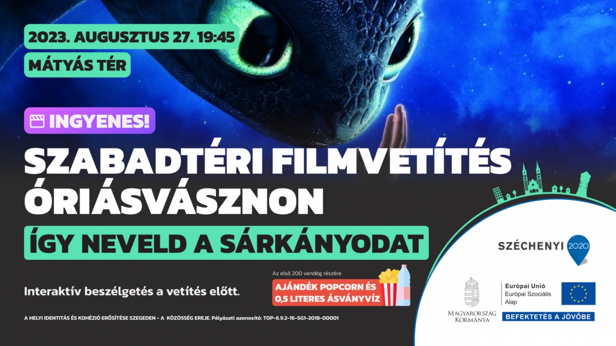 Így neveld a sárkányodat I. - szabadtéri filmvetítés
