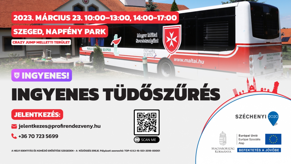 Ingyenes tüdőszűrés a Napfény Parkban