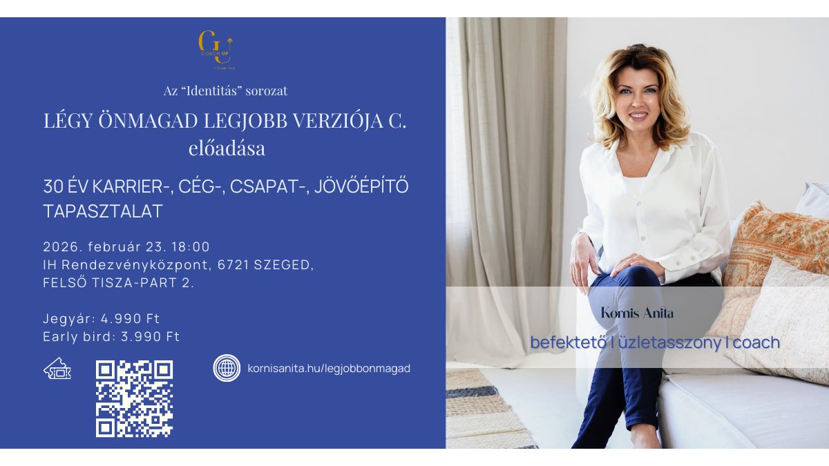 KORNIS ANITA IDENTITÁS SOROZATA  LÉGY ÖNMAGAD LEGJOBB VERZIÓJA!