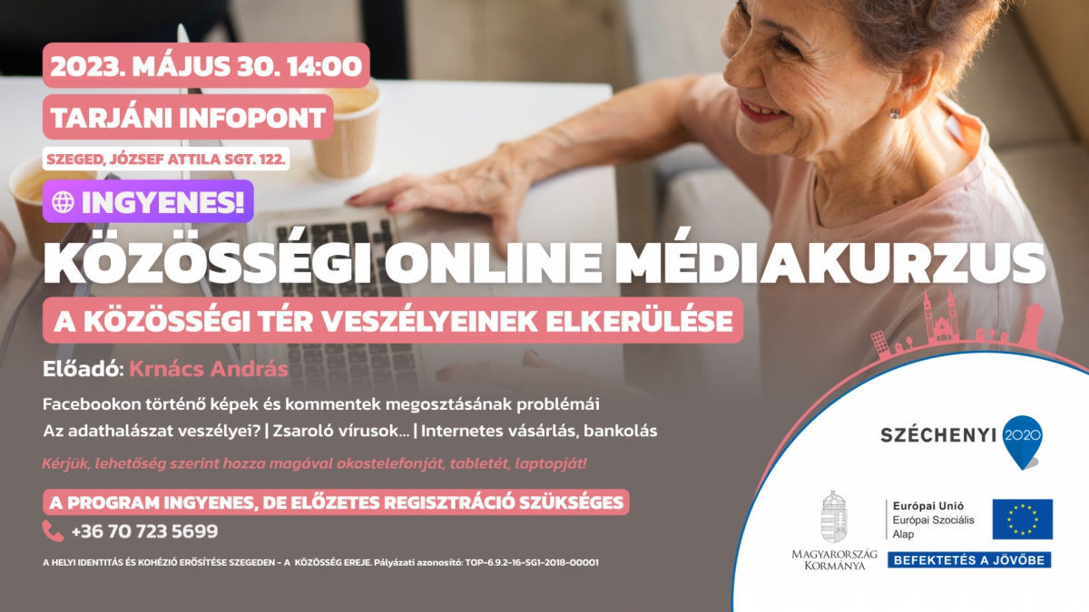 Közösségi online médiakurzus – a közösségi tér veszélyeinek elkerülése