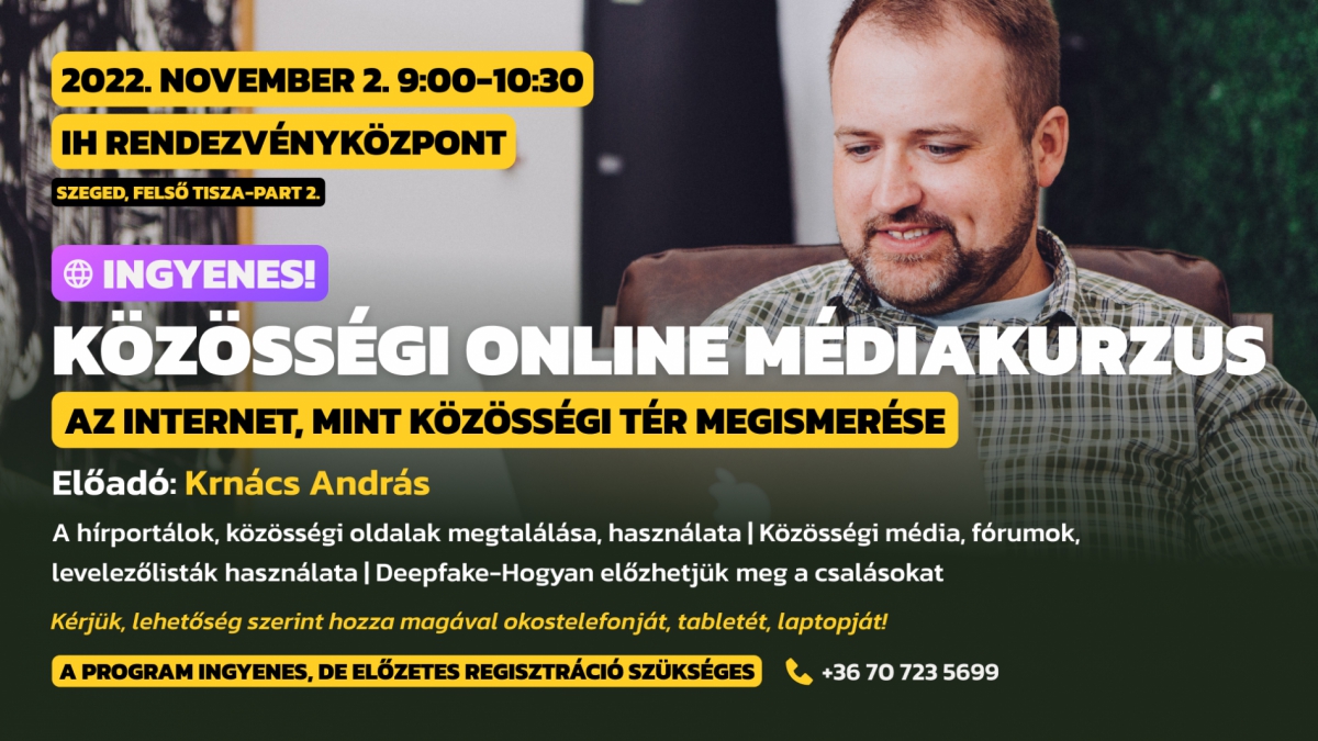 Közösségi online médiakurzus - Az internet közösségi ereje