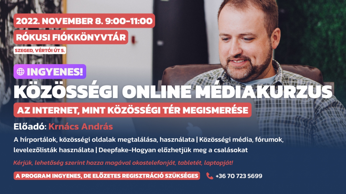 Közösségi online média kurzus - Az internet közösségi színtere