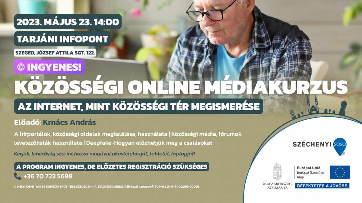 Közösségi online médiakurzus – Az internet, mint közösségi tér