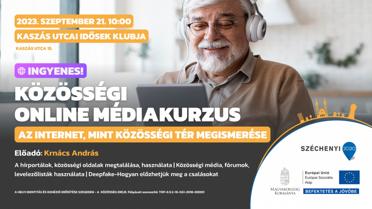 Közösségi online médiakurzus