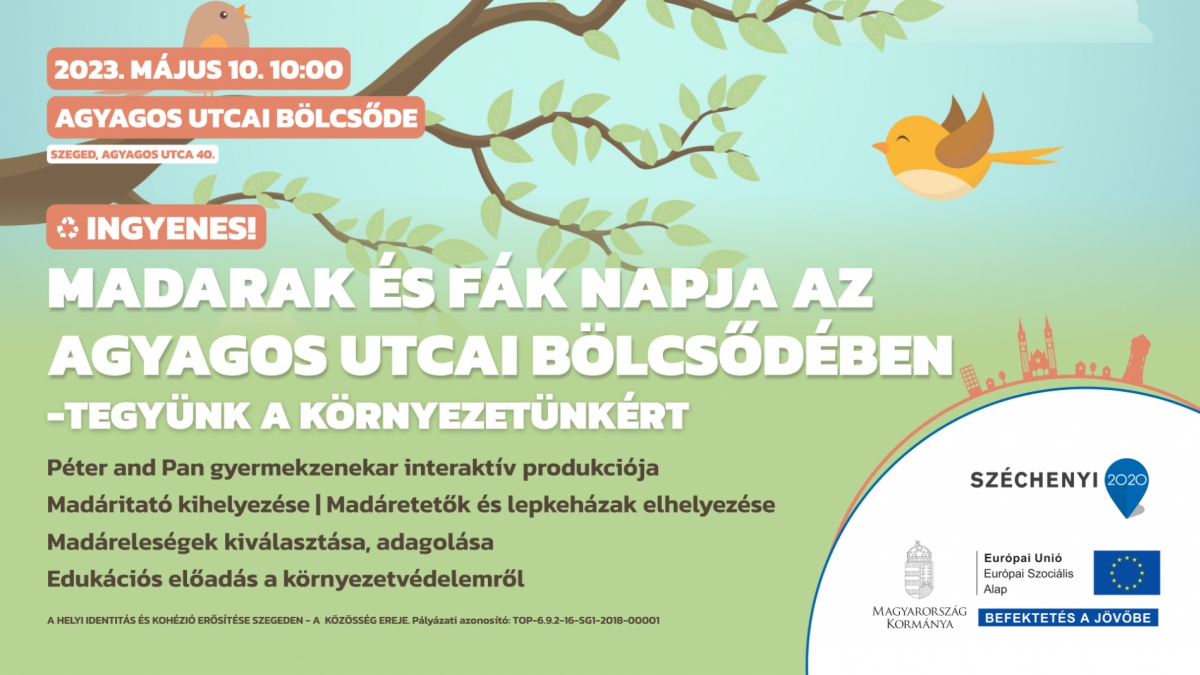 Madarak és fák napja az Agyagos utcai bölcsődében
