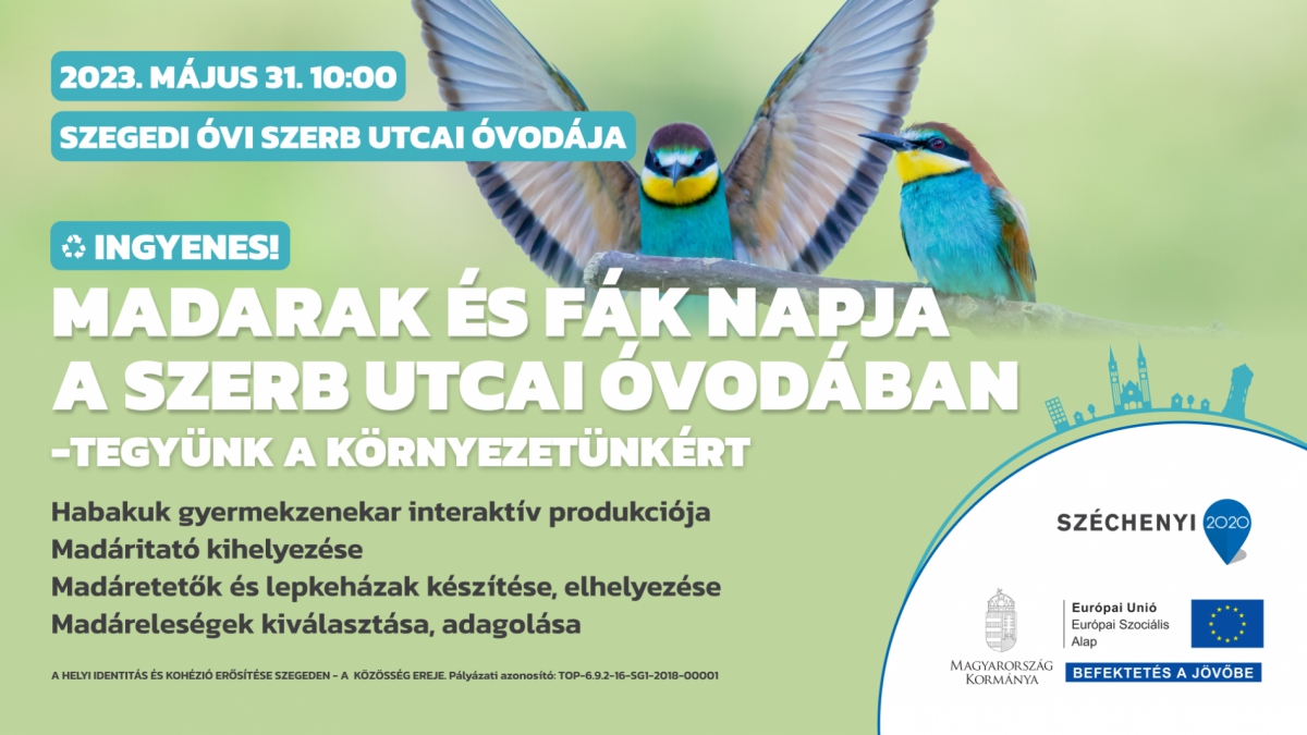 Madarak és fák világnapja a Szerb utcai óvodában