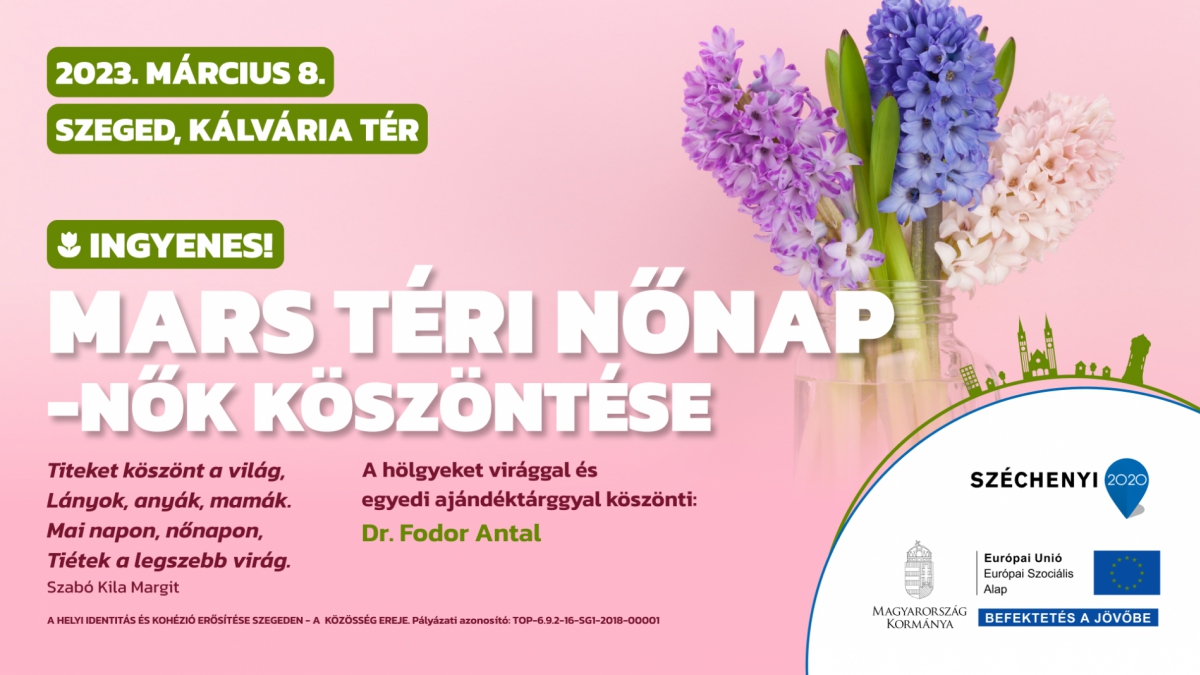 Mars téri nőnap - nők köszöntés
