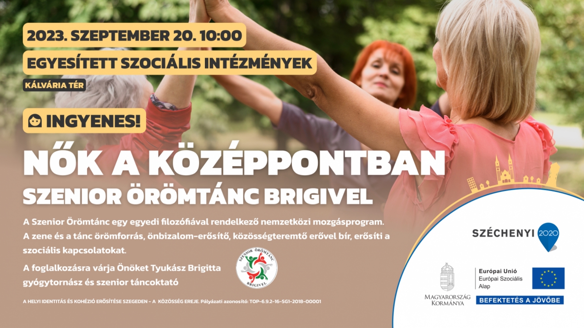 Nők a középpontban – Szenior örömtánc Brigivel