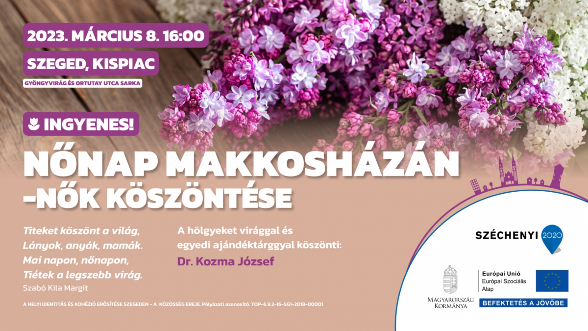 Nőnap Makkosházán - nők köszöntése