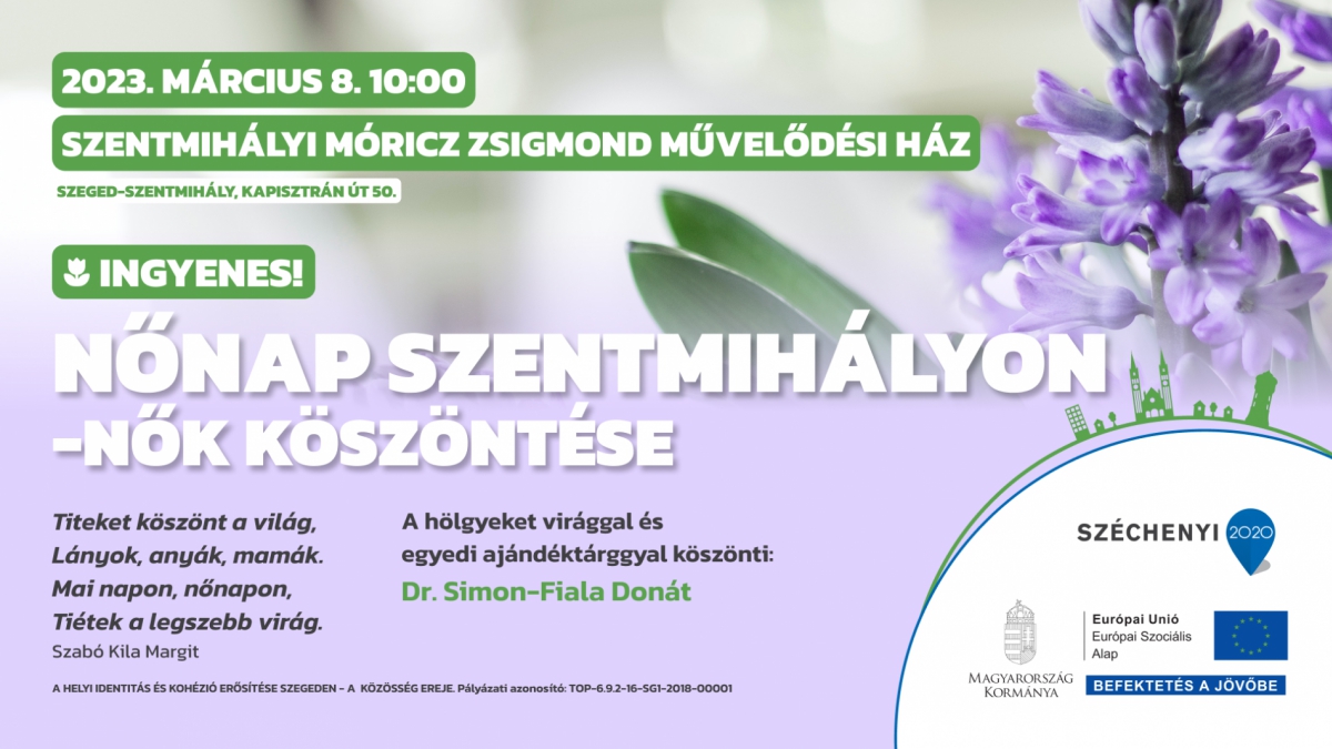 Nőnap Szentmihályon - nők köszöntése