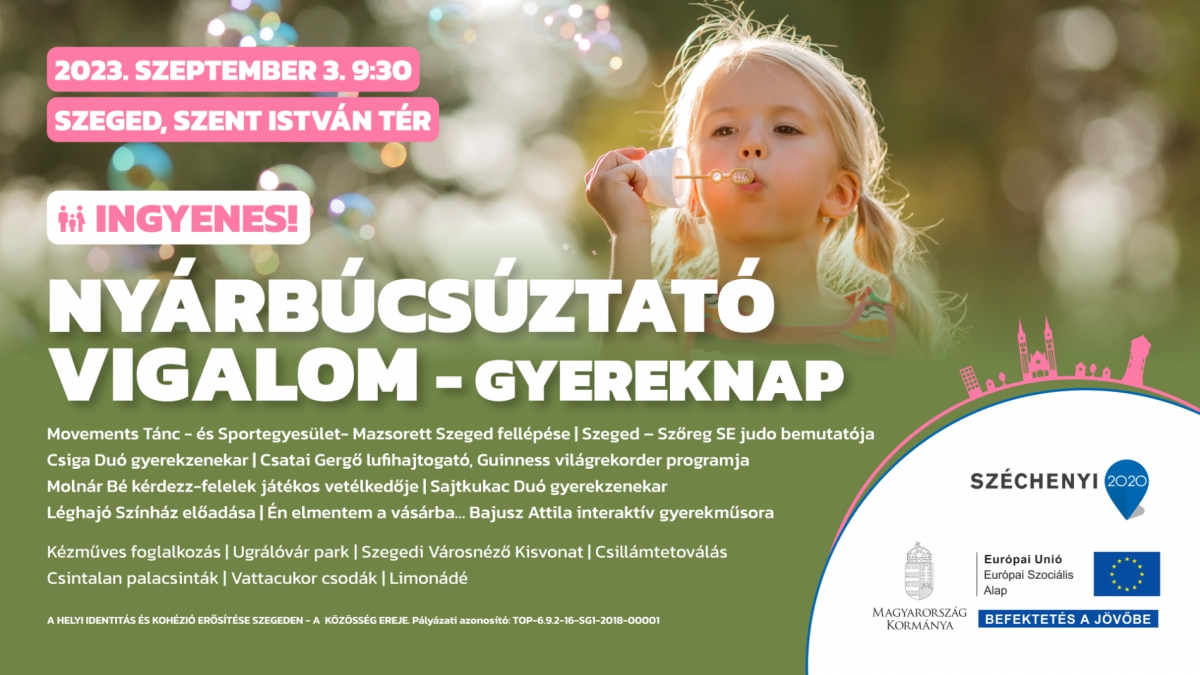 Nyárbúcsúztató vigadalom – gyereknap