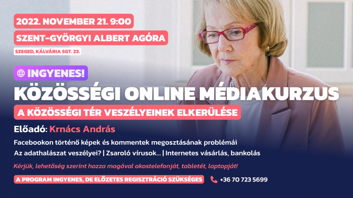 Online közösségi média kurzus II. - A közösségi tér veszélyeinek elkerülése