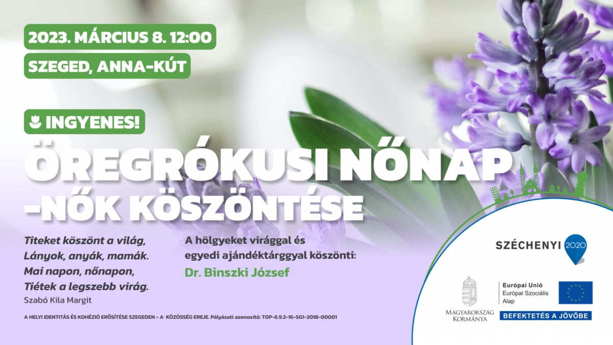 Öregrókusi nőnap - nők köszöntése