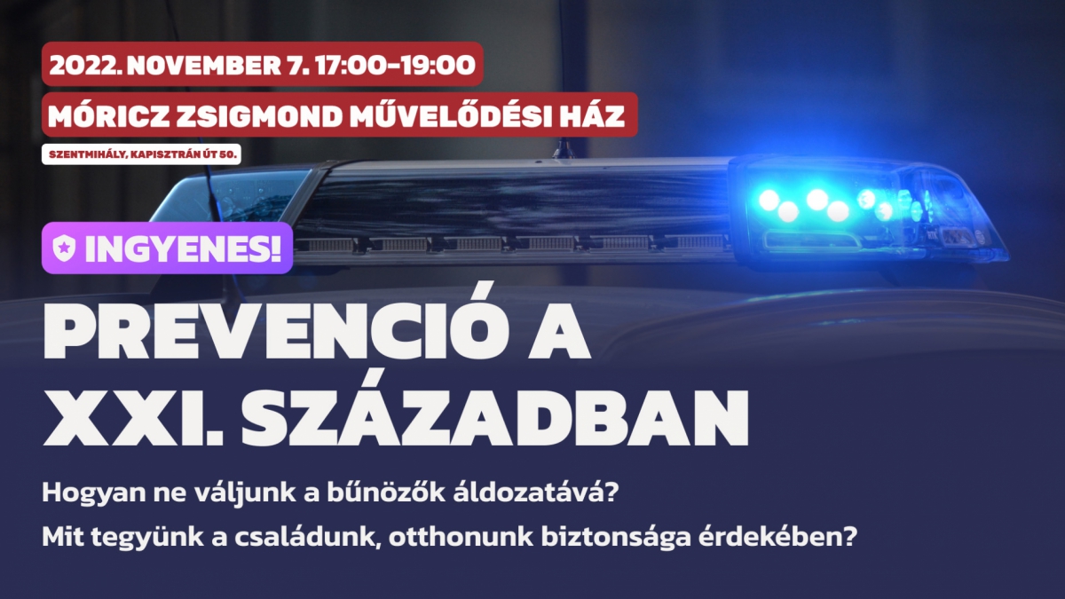 Prevenció a 21. században - Prevenciós előadás