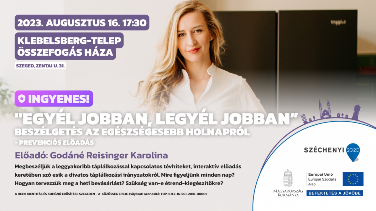 Prevenciós előadás a táplálkozásról