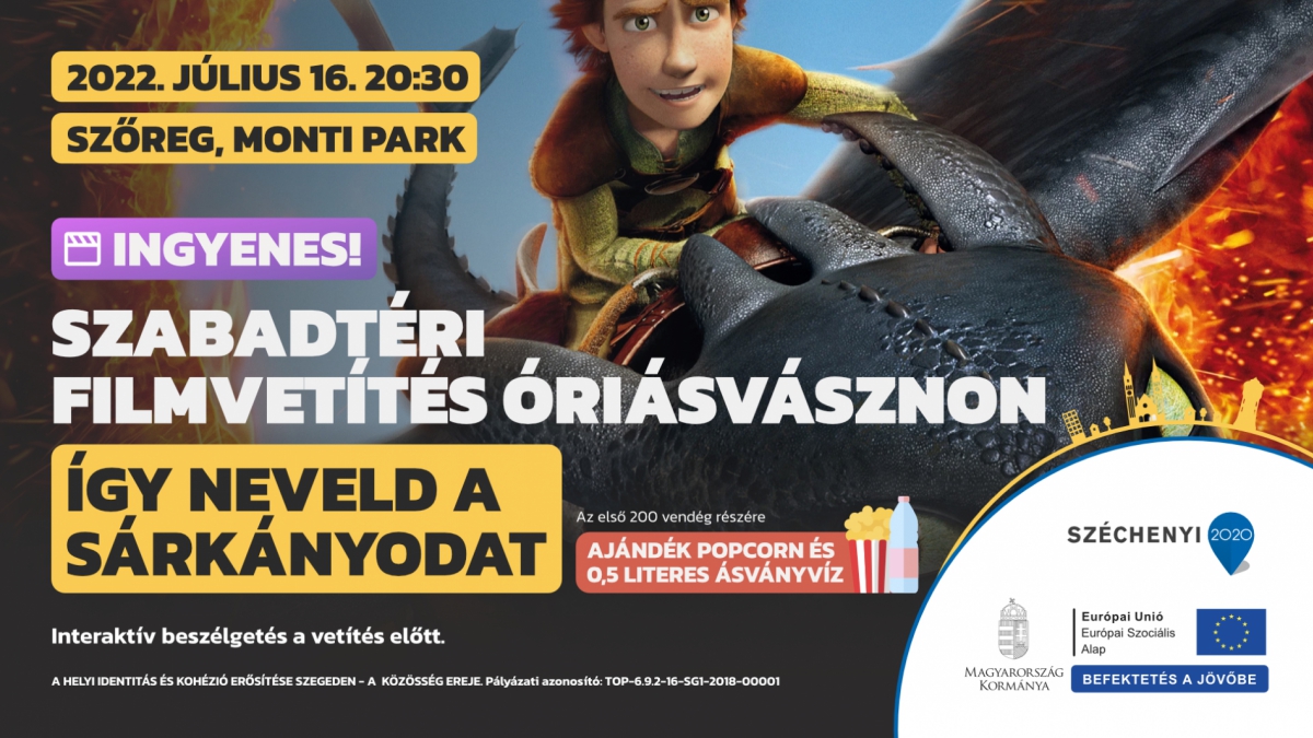 Így neveld a sárkányod szabadtéri filmvetítés