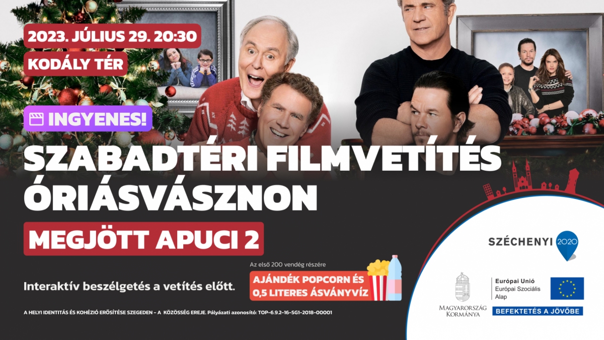 Szabadtéri filmvetítés óriásvásznon - Megjött apuci II.