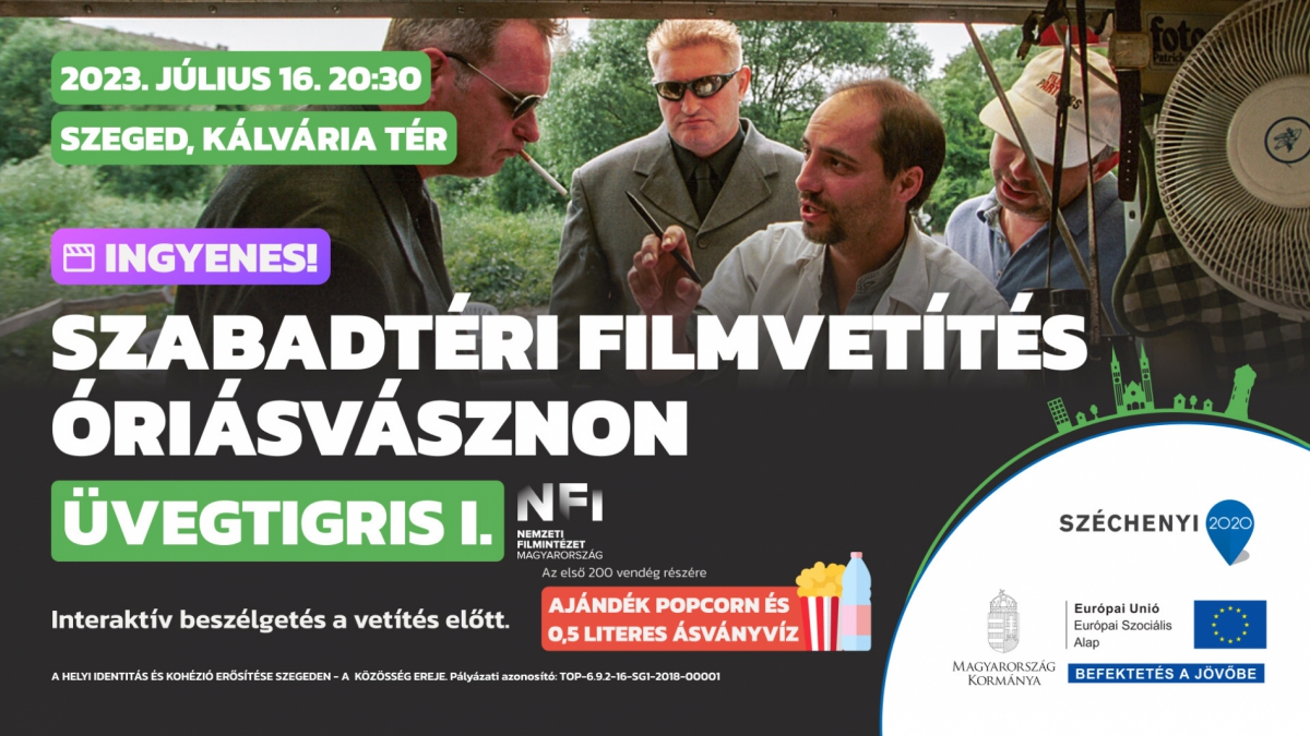 Szabadtéri filmvetítés óriásvásznon - Üvegtigris I.