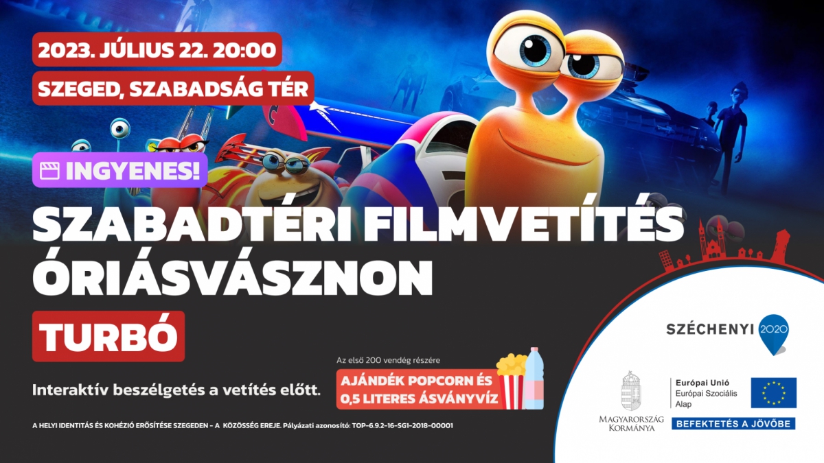 Szabadtéri filmvetítés - Turbó