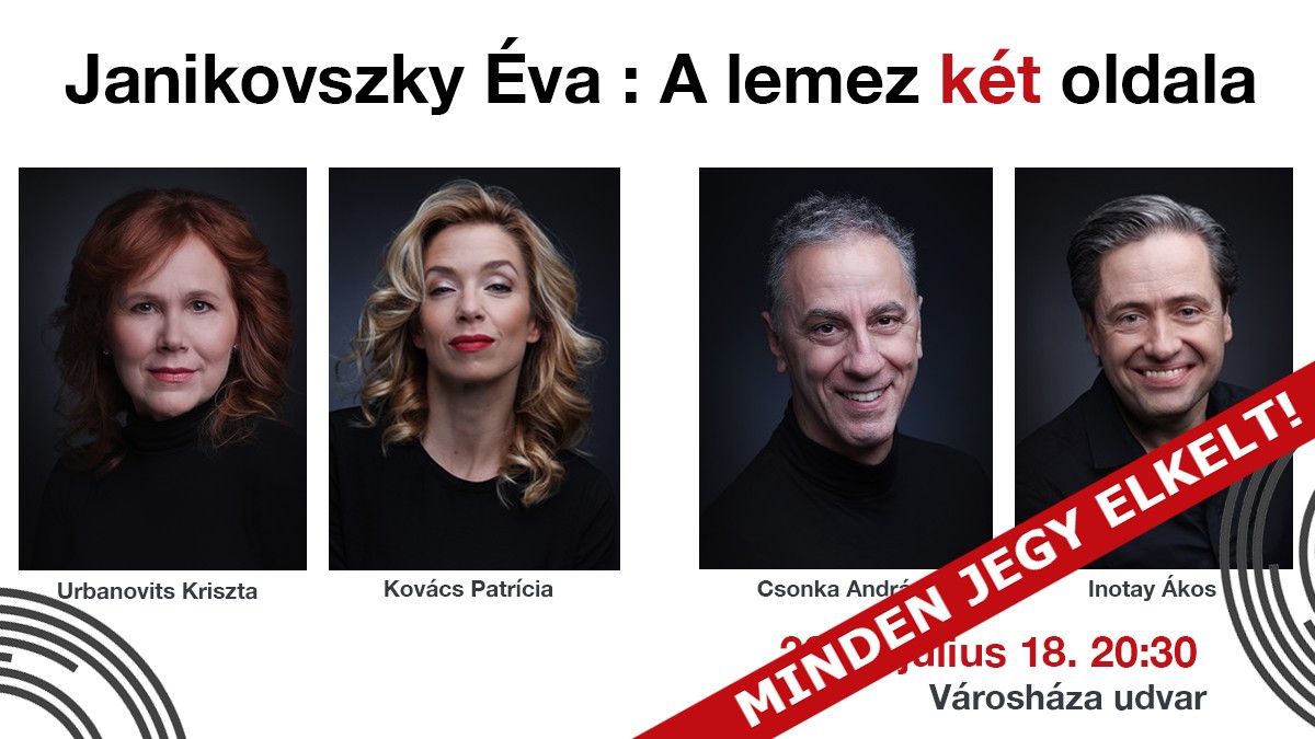 TELTHÁZ! Nyári Színházi Esték a Városháza udvarán-Janikovszky Éva: A lemez két oldala