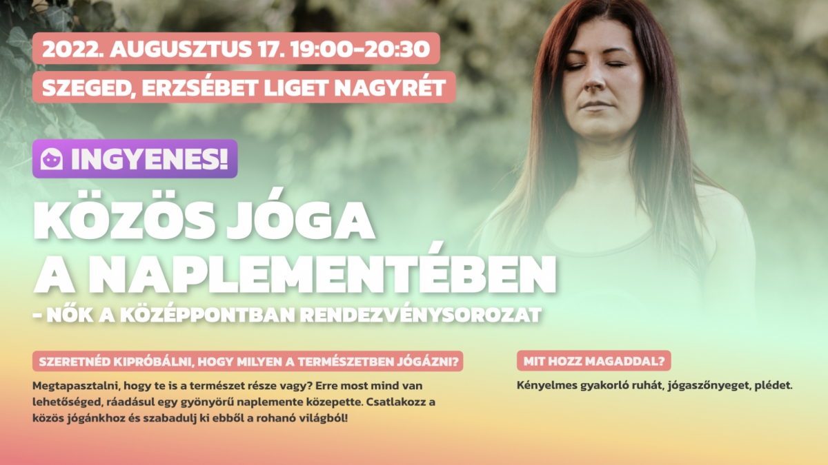 Újszeged - Közös jóga a naplementében