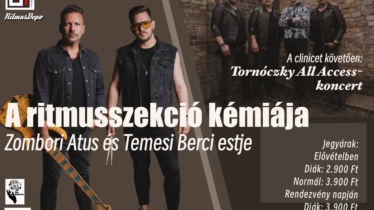 A ritmusszekció kémiája Zombori Atus és Temesi Berci estje