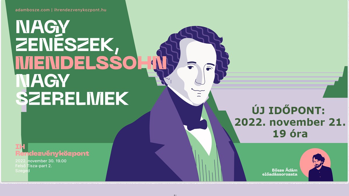 Bősze Ádám november 30-i előadása új időpontban kerül megrendezésre!