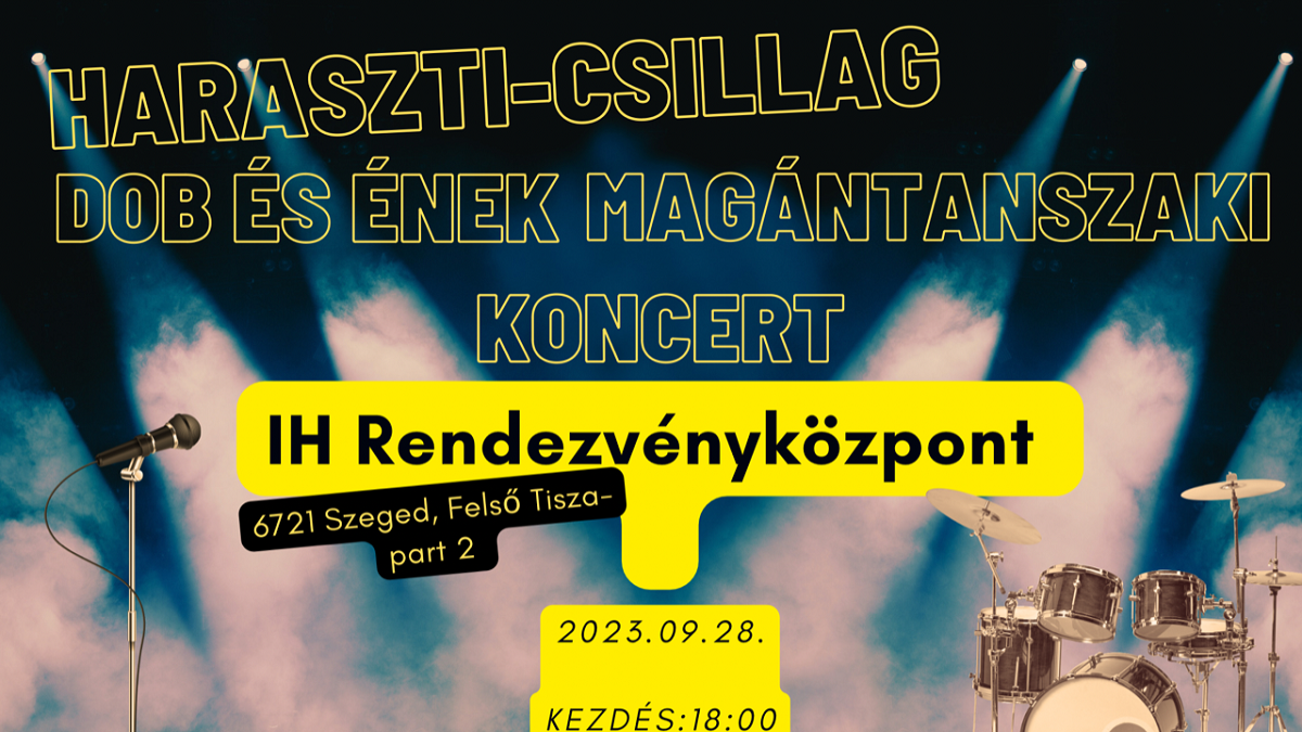 Haraszti-Csillag ének és dob tanszaki koncert // IH Café