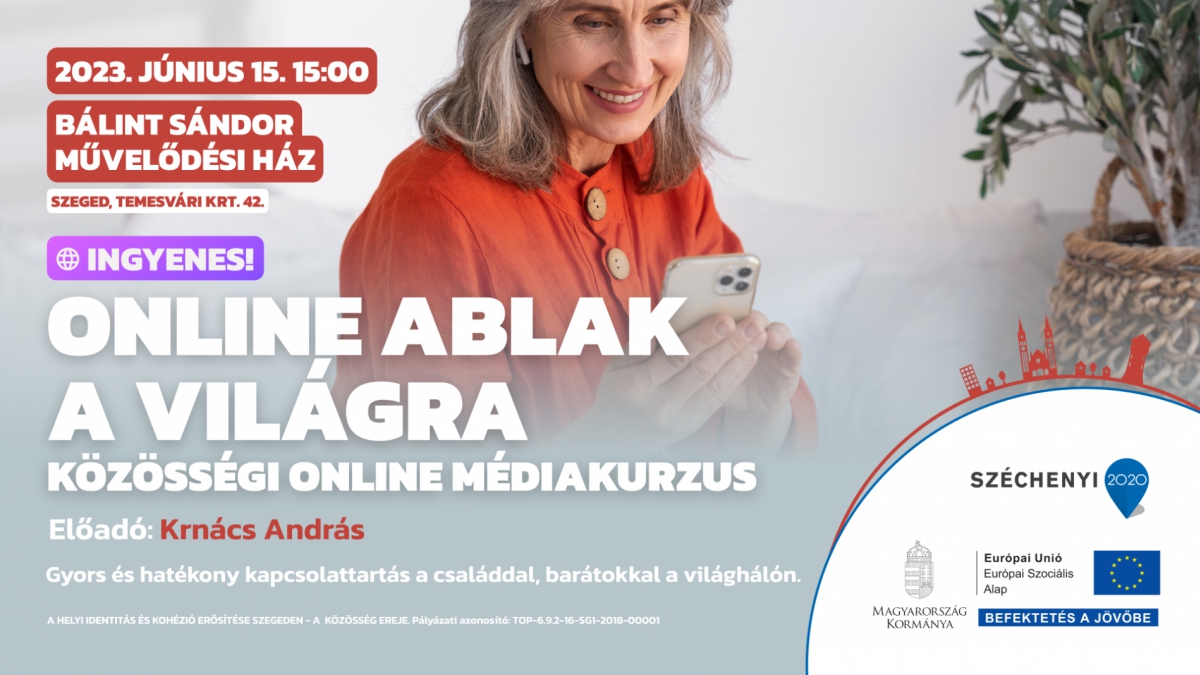 Online ablak a világra - közösségi online médiakurzus