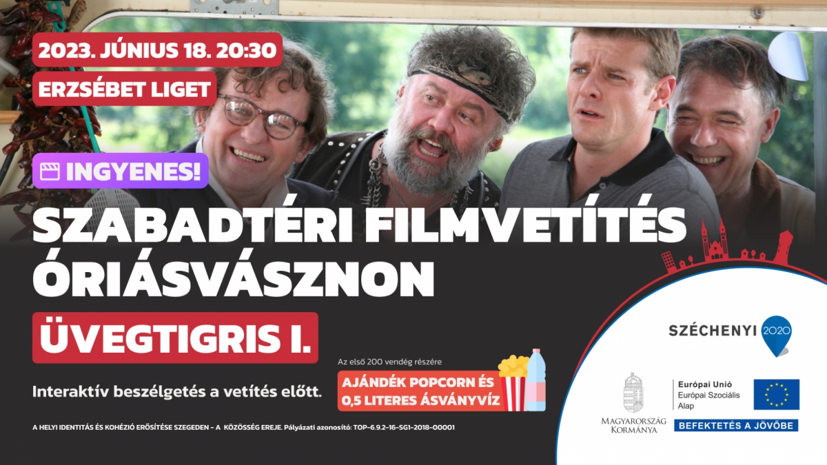 Szabadtéri filmvetítés óriásvásznon – Üvegtigris I.