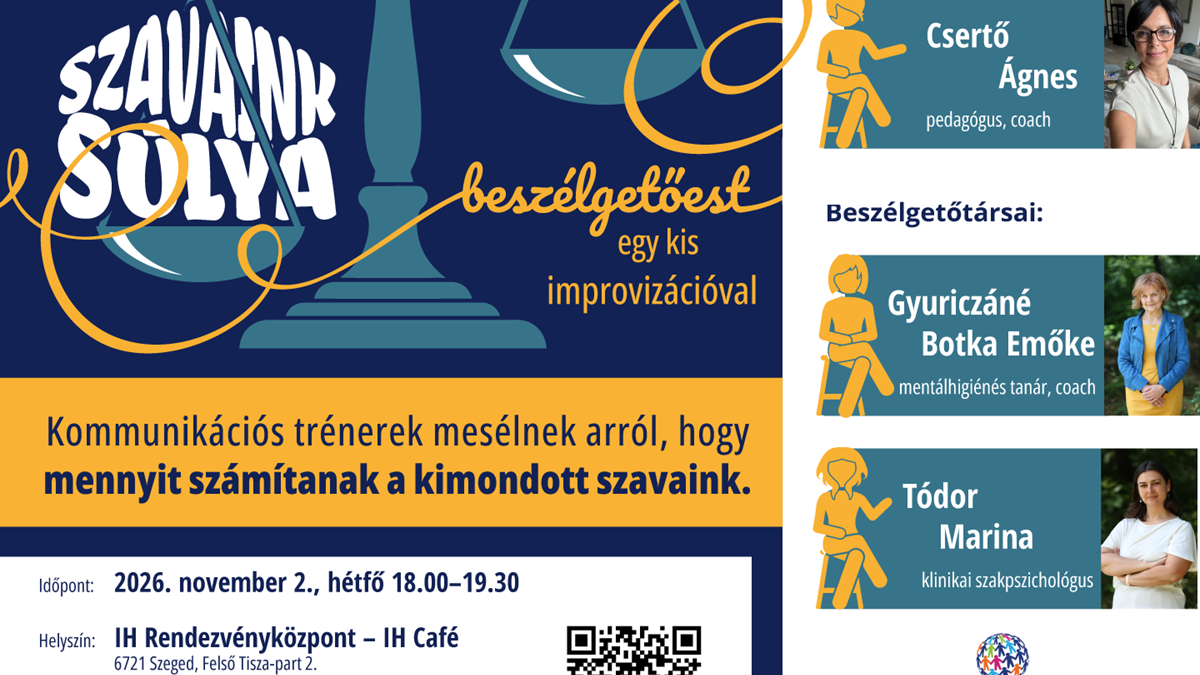 SZAVAINK SÚLYA - beszélgetőest egy kis improvizációval