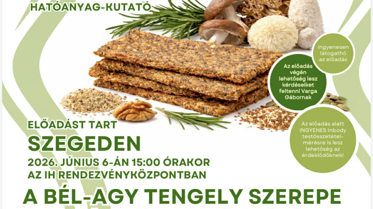 Varga Gábor: A bél-agy tengely szerepe az egészségmegőrzésben